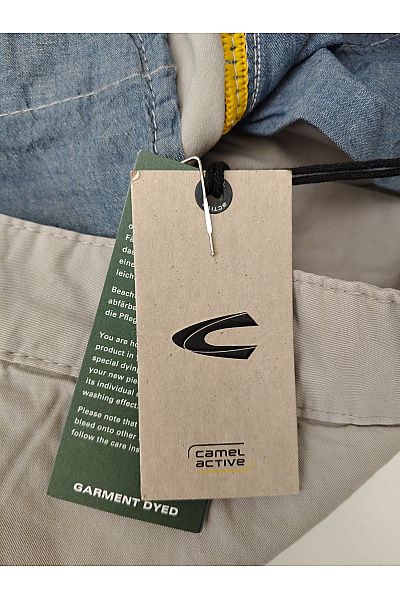 Camel active Pánské bavlněné cargo kraťasy khaki ke kolenům Velikost M | camel active | obrázek 6