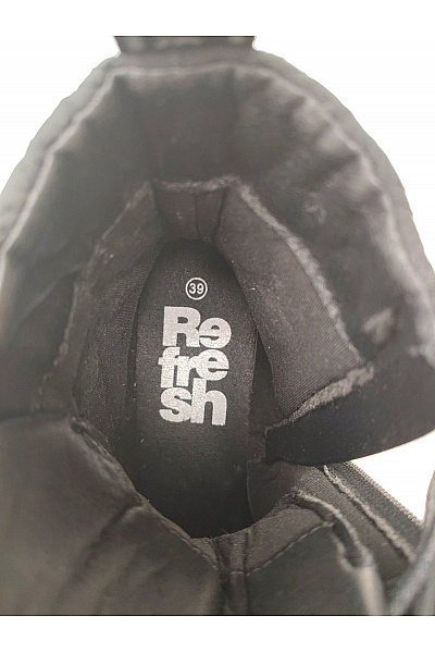 Refresh Černé kotníkové šněrovací boty na platformě Velikost EU 39 | Refresh | obrázek 11