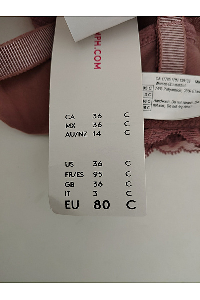 TRIUMPH Růžová krajková kosticová podprsenka s měkkými košíčky Vel. EU 80C | TRIUMPH | obrázek 11