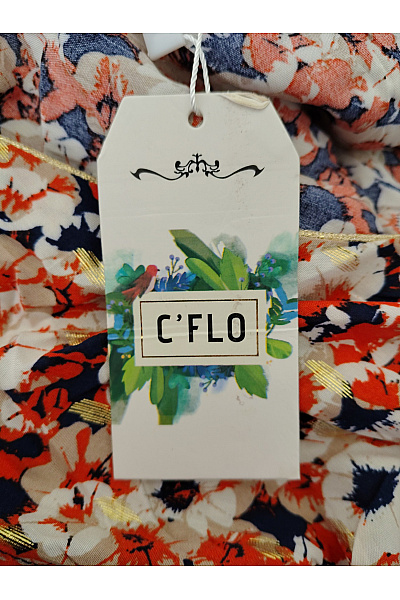 C'FLO Barevné květované letní šaty bez rukávů Velikost S/M | C'FLO | obrázek 7