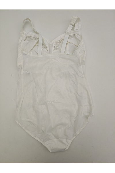 Susa Bílé dámské stahovací body pro plnoštíhlé luxusní Vel. EU 90E | susa | obrázek 6