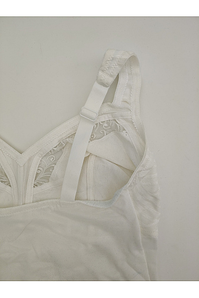 Susa Bílé dámské stahovací body pro plnoštíhlé luxusní Vel. EU 90E | susa | obrázek 7