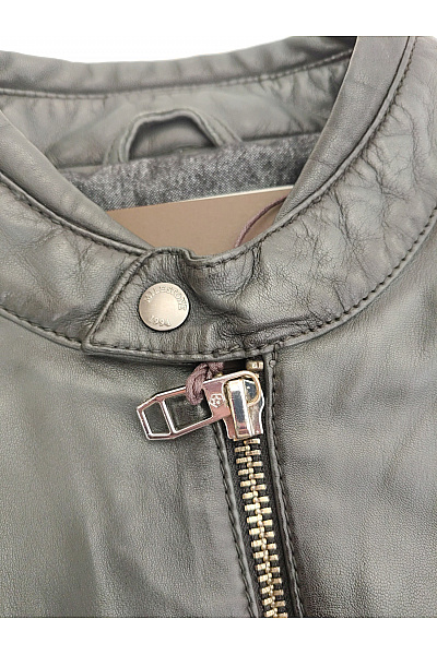 MILESTONE Pánská kožená bunda biker se zipem Vel. EU 50 | MILESTONE | obrázek 6