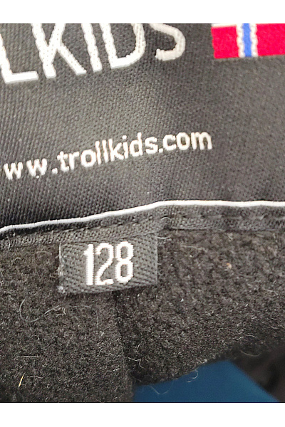 TROLLKIDS Modré outdoorové dětské lyžařské kalhoty se šlemi Vel. EU 128 | TROLLKIDS | obrázek 8