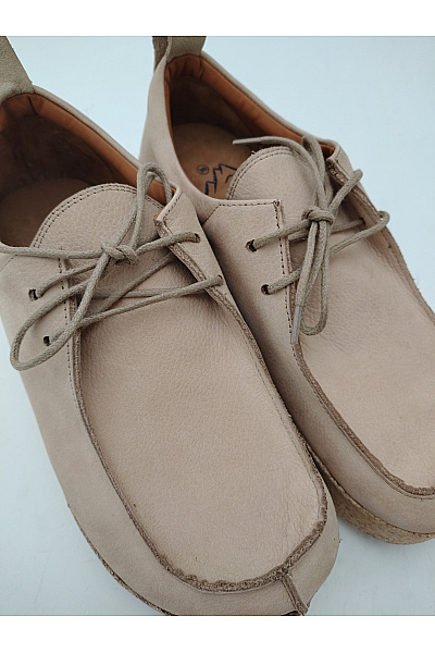 Comfortfusse Béžové dámské polobotky na platformě šněrovací vycházkové Velikost EU 39 | Comfortfusse | obrázek 6