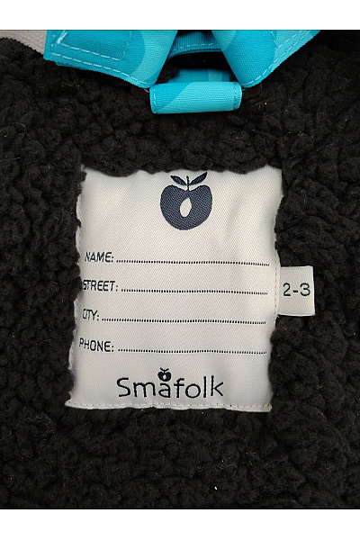 Smafolk Dívčí modrá softshellová bunda s motivem jablek outdoor Velikost 2-3 | Smafolk | obrázek 11