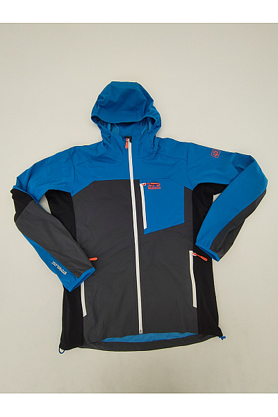 Jack Wolfskin Pánská modrá sportovní softshellová bunda s kapucí na turistiku Velikost EU M | Jack Wolfskin | obrázek 2