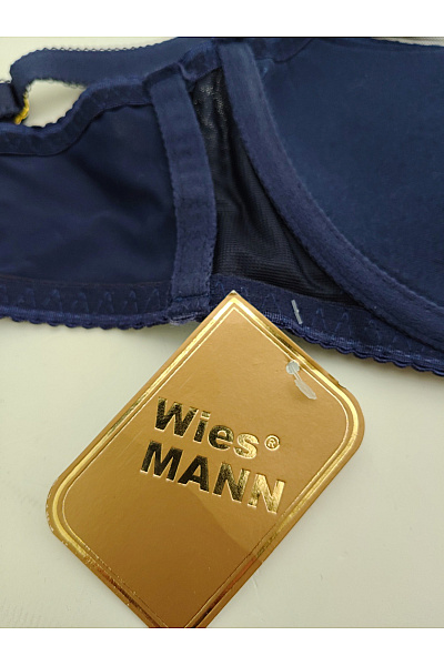 Wies MANN Modrá krajková kosticová podprsenka s ozdobnými ramínky Vel. EU 85C | Wies MANN | obrázek 8