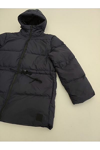 Jack Wolfskin Černá prošívaná zimní bunda s kapucí a stahováním v pase Vel. M | Jack Wolfskin | obrázek 3