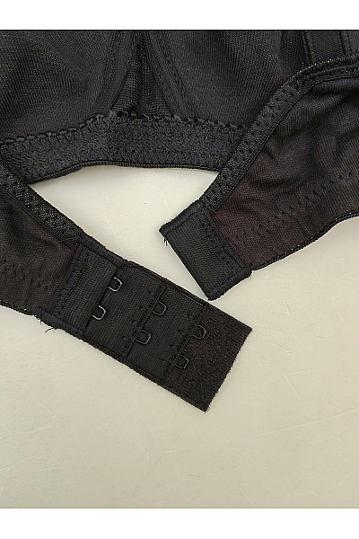 Nurdie Černá bavlněná braletová podprsenka bezkosticová hladká | Nurdie | obrázek 5