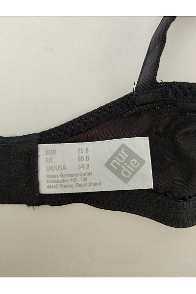 Nurdie Černá bavlněná braletová podprsenka bezkosticová hladká | Nurdie | obrázek 8
