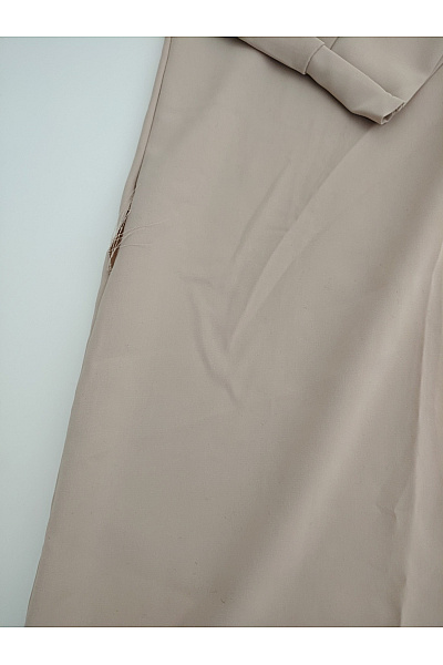 Béžová dámská košile s dlouhým rukávem ležérní prodloužená Velikost XXL | Unimoda | obrázek 2