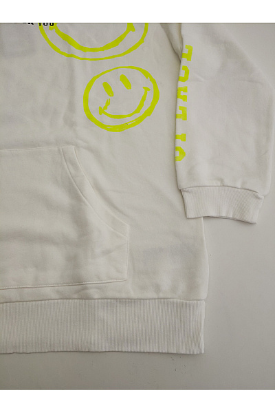 LIEBLINGSSTÜCK Bílá bavlněná oversized mikina s kapucí a potiskem Vel. EU M | LIEBLINGSSTÜCK | obrázek 3