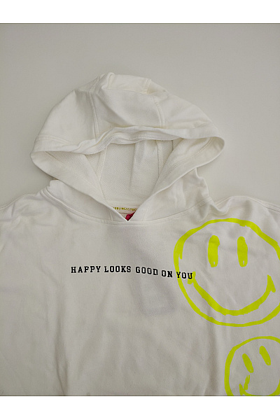 LIEBLINGSSTÜCK Bílá bavlněná oversized mikina s kapucí a potiskem Vel. EU M | LIEBLINGSSTÜCK | obrázek 4