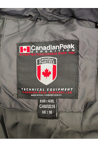 Canadian-peak Černá prošívaná přechodná bunda s kapucí Vel. EU 4/XL | canadian-peak | obrázek 5