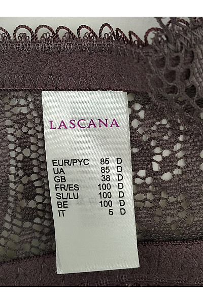 Lasca Hnědá krajková push-up podprsenka se zapínáním vpředu a překříženými zády Vel. EU 85D | Lasca | obrázek 9