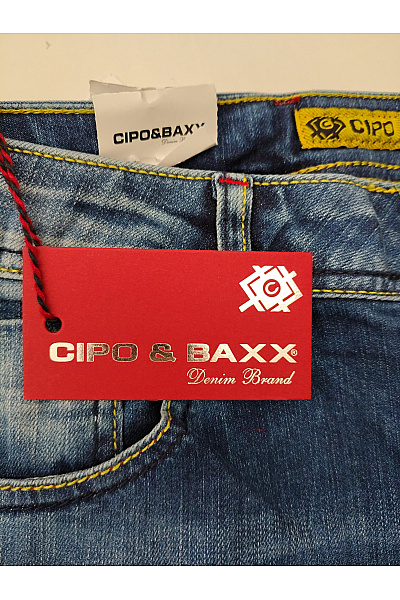 Cipo&Baxx Pánské modré džínové kraťasy bermudy ležérní | Cipo&Baxx | obrázek 5