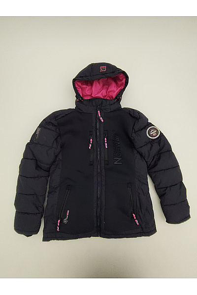Geographical Norway Černá dámská zimní prošívaná bunda s kapucí Vel. EU 4/XL | Geographical Norway | obrázek 2