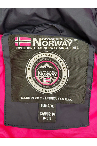 Geographical Norway Černá dámská zimní prošívaná bunda s kapucí Vel. EU 4/XL | Geographical Norway | obrázek 11
