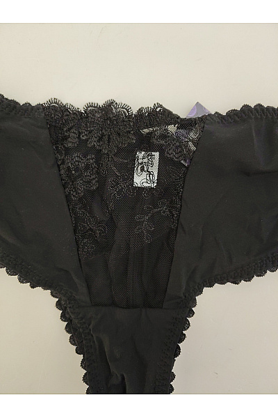 Elie pour Elle Černé luxusní krajkové kalhotky Velikost XL | Elie pour Elle | obrázek 3