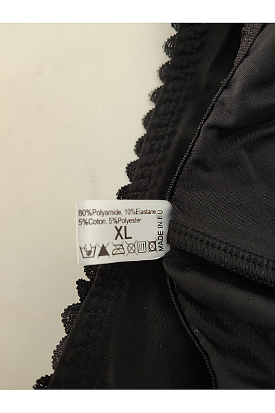 Elie pour Elle Černé luxusní krajkové kalhotky Velikost XL | Elie pour Elle | obrázek 7