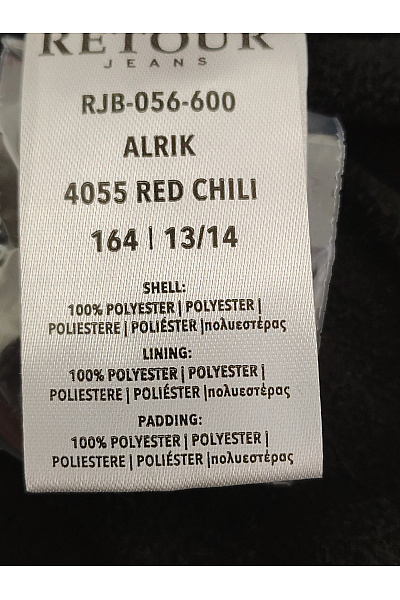 Pepe Jeans Červená chlapecká prošívaná zimní bunda s kapucí Velikost EU 164 | Pepe Jeans | obrázek 8
