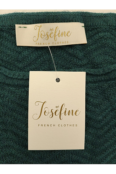 Josefine Zelené kašmírové pletené šaty s dlouhým rukávem Vel. M | Josefine | obrázek 5