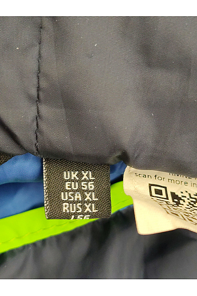 Une Hautre Couture Modrá pánská prošívaná sportovní bunda s kapucí na zip Vel. XL | Une Hautre Couture | obrázek 9