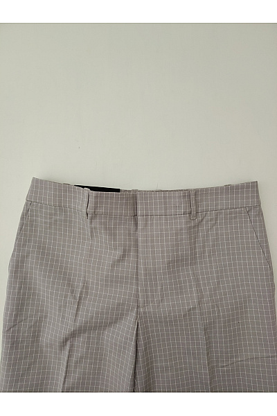 Club Monaco Šedé kostkované společenské kalhoty s puky Vel. UK 10 | Club Monaco | obrázek 4