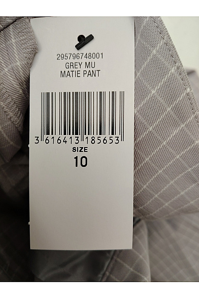 Club Monaco Šedé kostkované společenské kalhoty s puky Vel. UK 10 | Club Monaco | obrázek 8