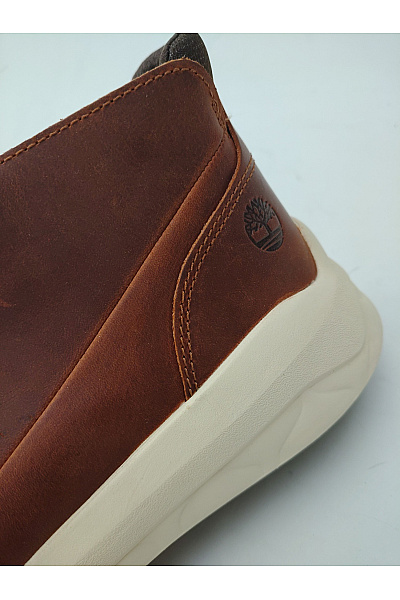 Timberland Hnědé kožené kotníkové šněrovací vycházkové boty | Timberland | obrázek 9