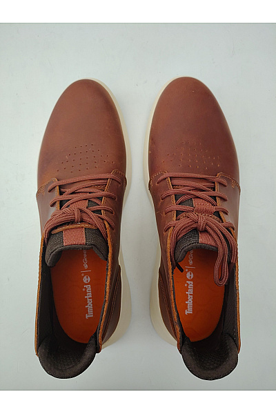 Timberland Hnědé kožené kotníkové šněrovací vycházkové boty | Timberland | obrázek 11