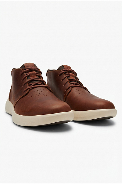 Timberland Hnědé Kožené Kotníkové šněrovací Vycházkové Boty