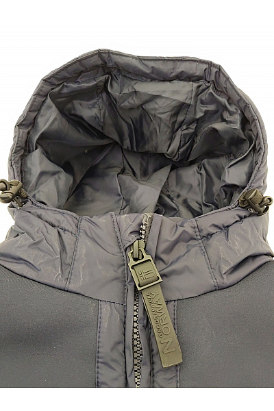 Geographical Norway Černá pánská zimní prošívaná bunda s kapucí a zipem Vel. XL | Geographical Norway | obrázek 6