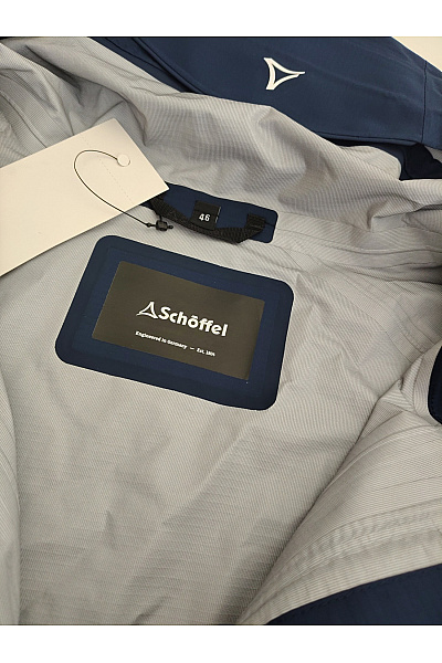 SCHOFFEL Modrá pánská funkční outdoorová bunda s kapucí a zipem Velikost DE 46 | SCHOFFEL | obrázek 6