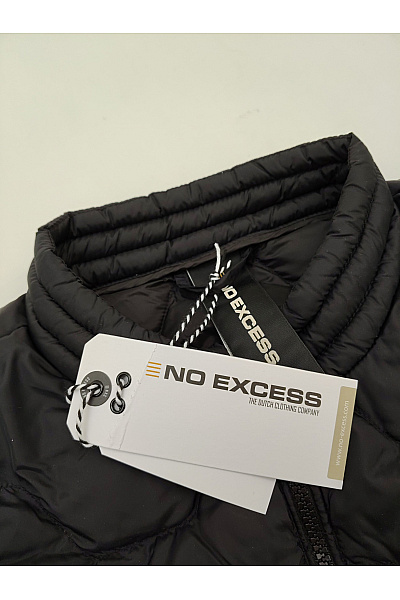 NO EXCESS Černá prošívaná přechodová bunda se zipem Vel. L | NO EXCESS | obrázek 6