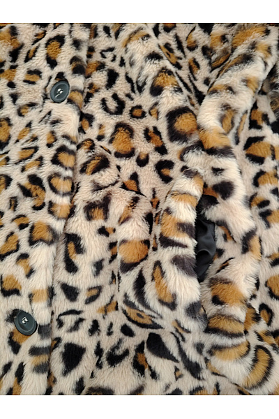 BETTY BARCLAY Dámská hnědá leopardí chlupatá zimní bunda Velikost DE 38 | BETTY BARCLAY | obrázek 3