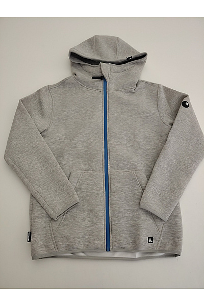 Alife and kickin Šedá pánská sportovní mikina na zip s kapucí Velikost MEDIUM | alife and kickin | obrázek 2