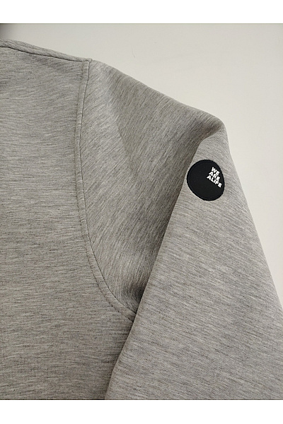 Alife and kickin Šedá pánská sportovní mikina na zip s kapucí Velikost MEDIUM | alife and kickin | obrázek 4