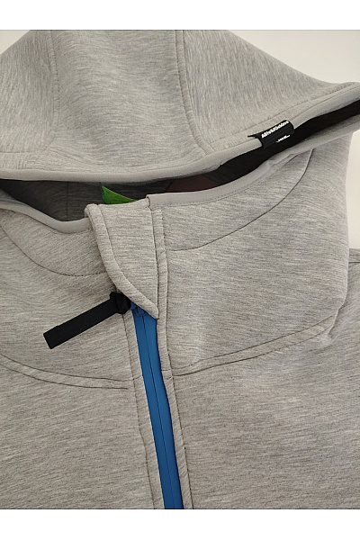 Alife and kickin Šedá pánská sportovní mikina na zip s kapucí Velikost MEDIUM | alife and kickin | obrázek 5