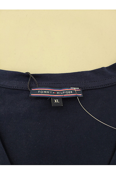 TOMMY HILFIGER Dámské bavlněné tričko s krátkým rukávem a výstřihem do V Vel. XL | TOMMY HILFIGER | obrázek 4