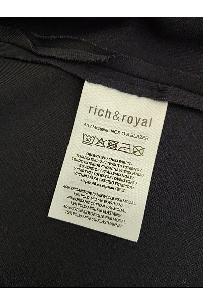 RICH&ROYAL Dámské modré prodloužené elegantní sako | RICH&ROYAL | obrázek 8