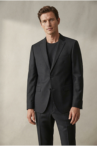 Strellson Pánský Vlněný Společenský Oblek Smart Casual Vel. EU 102