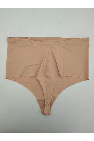 BYE BRA Béžové dámské bezešvé tanga kalhotky Velikost EU L | BYE BRA | obrázek 4