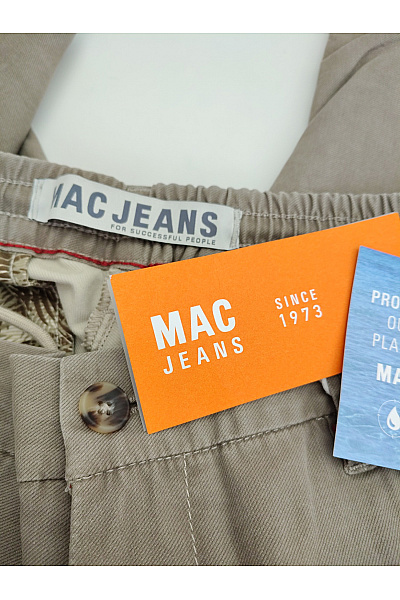 MAC Pánské khaki chino kalhoty s pružným pasem Velikost US 33 / 32 | MAC | obrázek 4