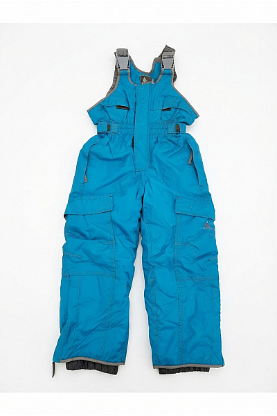 Peak Mountain Chlapecké Modré Outdoor Cargo Kalhoty Na Kšandy Vel. FR 6 Ans