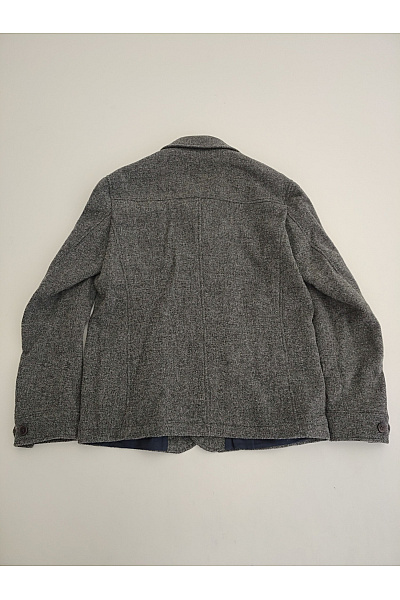 Schneiders Šedý vlněný košilový kabát krátký smart casual Velikost EU 48 | schneiders | obrázek 5
