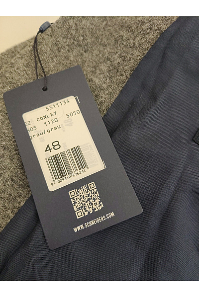 Schneiders Šedý vlněný košilový kabát krátký smart casual Velikost EU 48 | schneiders | obrázek 7