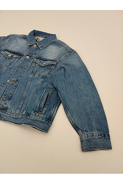 Pepe Jeans Modrá bavlněná džínová bunda krátká jarní Vel. M | Pepe Jeans | obrázek 3