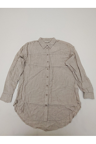 TOM TAILOR Béžová dámská košile s dlouhým rukávem oversized ležérní Vel. S | TOM TAILOR | obrázek 2